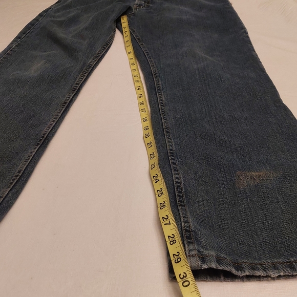 Lee Medium Wash Denim Regular Fit Straight Leg Jeans Men's Size W 36 X L 30 - Picture 14 of 14